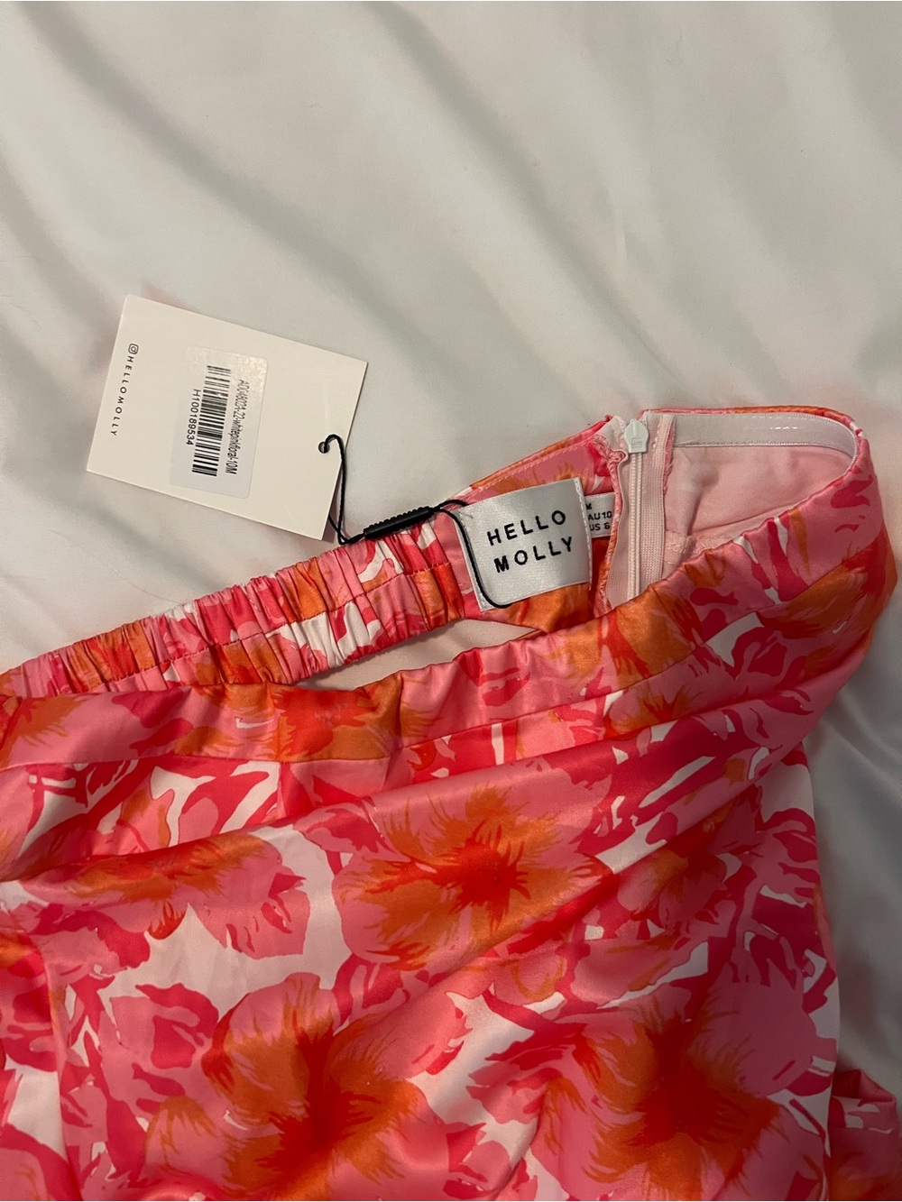 Hello Molly Pink & Coral Floral Strapless Maxi Dress - Picture 8 of 8